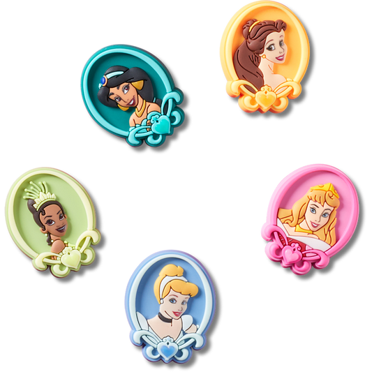 Women / Men / Kids Crocs - Disney Princess 5 Pack Jibbitz™ charms