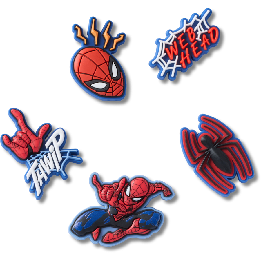 Women / Men / Kids Crocs - Spiderman 5 Pack Jibbitz™ charms