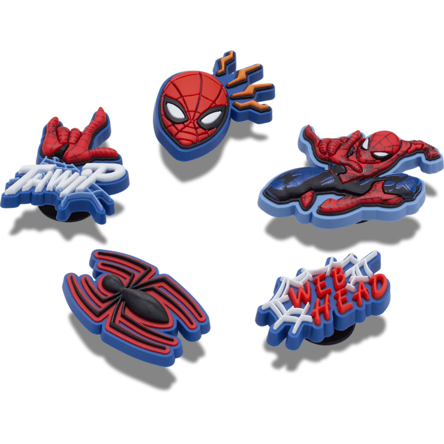 Women / Men / Kids Crocs - Spiderman 5 Pack Jibbitz™ charms