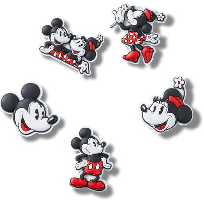 Women / Men / Kids Crocs - Mickey and Minnie PVC 5 Pack Jibbitz™ charms
