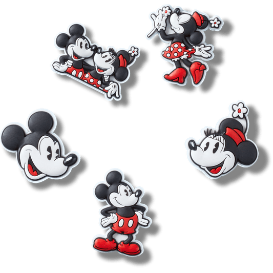 Women / Men / Kids Crocs - Mickey and Minnie PVC 5 Pack Jibbitz™ charms