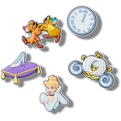 Women / Men / Kids Crocs - Cinderella 5 Pack Jibbitz™ charms