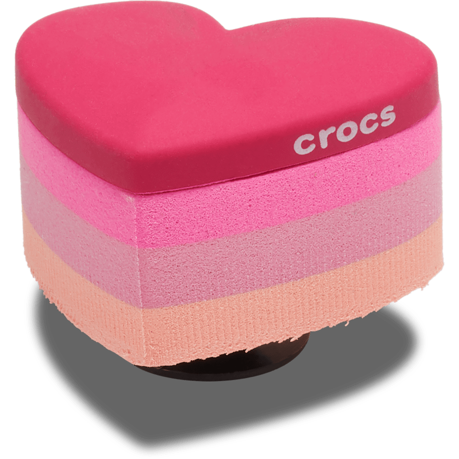 Women / Men Crocs - Stacked Pink Heart Jibbitz™ charms