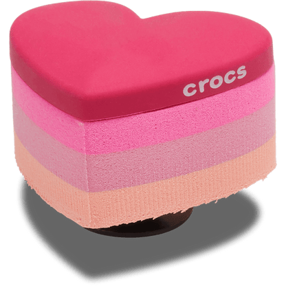 Women / Men Crocs - Stacked Pink Heart Jibbitz™ charms