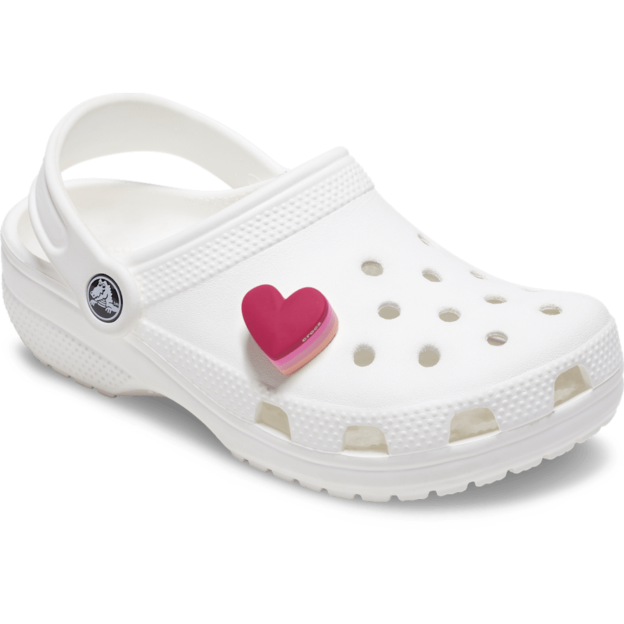 Women / Men Crocs - Stacked Pink Heart Jibbitz™ charms
