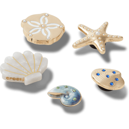 Women / Men Crocs - Gold Seashell 5 Pack Jibbitz™ charms