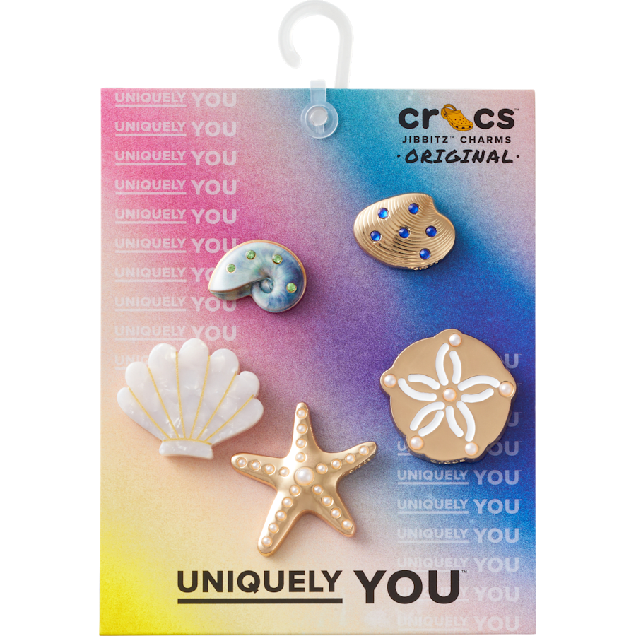 Women / Men Crocs - Gold Seashell 5 Pack Jibbitz™ charms
