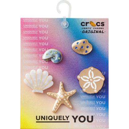 Women / Men Crocs - Gold Seashell 5 Pack Jibbitz™ charms