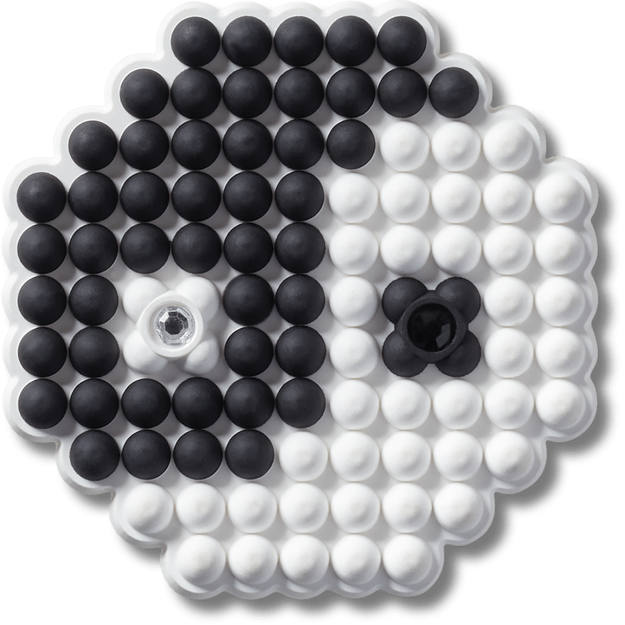 Women / Men Crocs - Beaded Ying and Yang Jibbitz™ charms