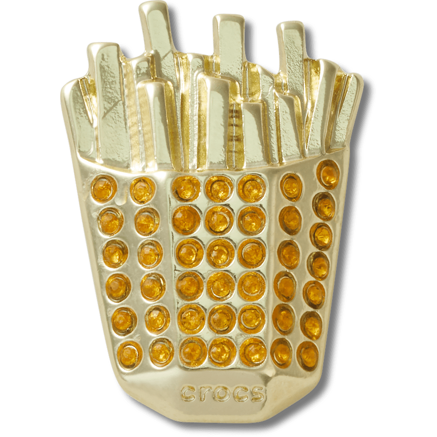 Women / Men Crocs - Gold French Fries Jibbitz™ charms