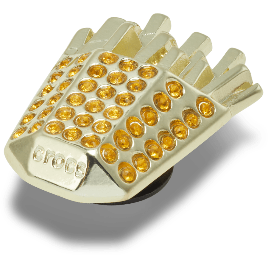 Women / Men Crocs - Gold French Fries Jibbitz™ charms
