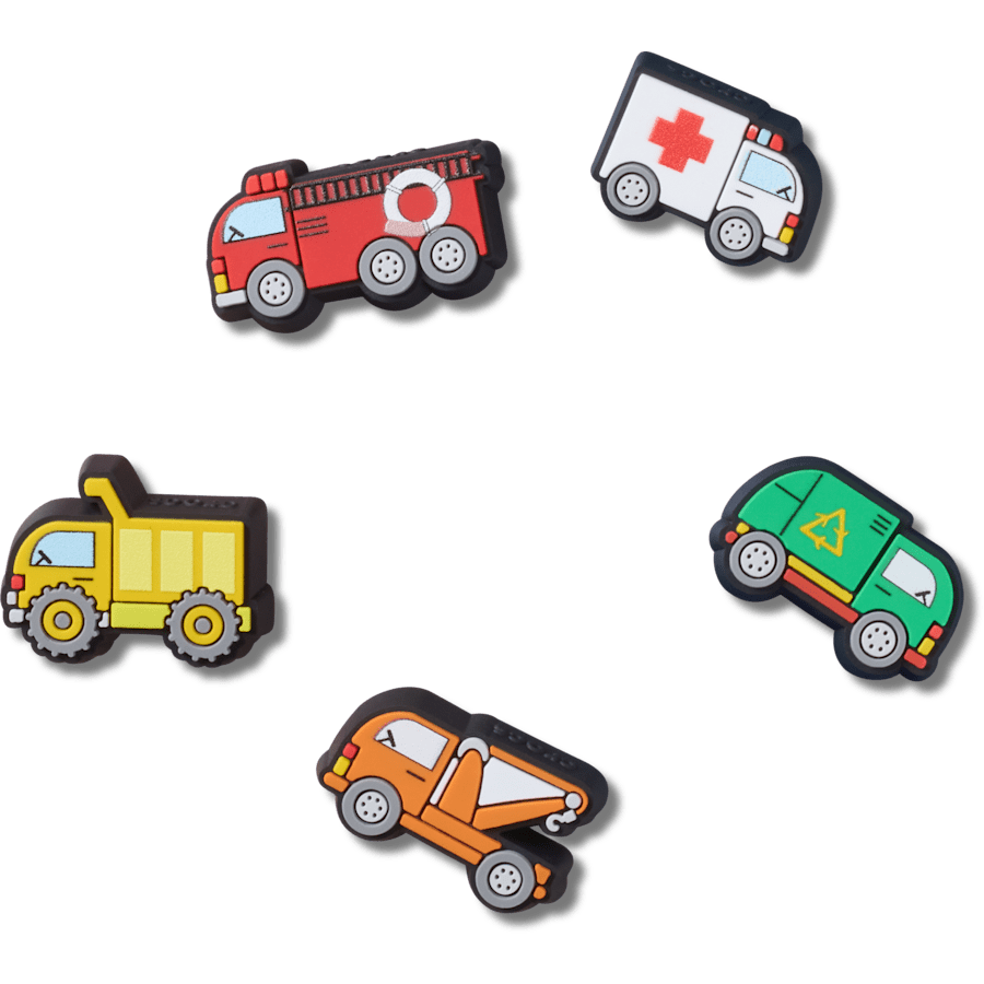 Women / Men Crocs - Tiny Work Trucks 5 Pack Jibbitz™ charms
