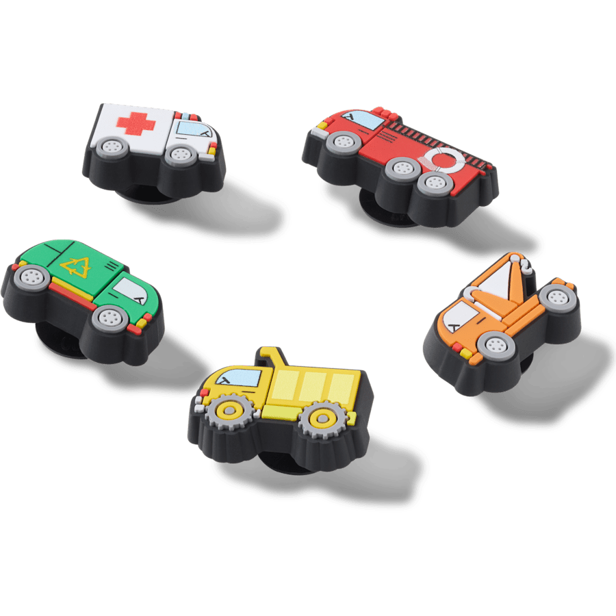Women / Men Crocs - Tiny Work Trucks 5 Pack Jibbitz™ charms