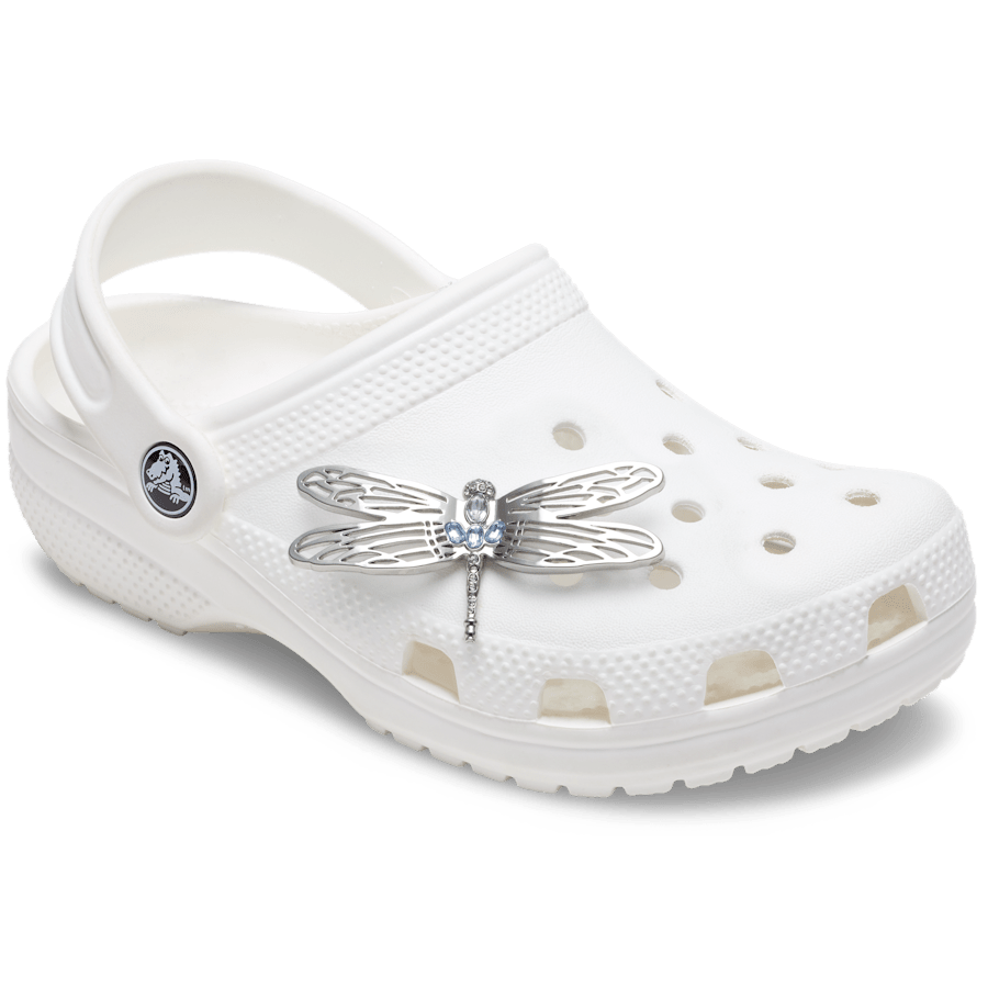 Women / Men Crocs - Silver Dragonfly Jibbitz™ charms