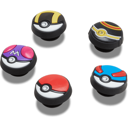 Women / Men / Kids Crocs - Poke Ball 5 Pack Jibbitz™ charms