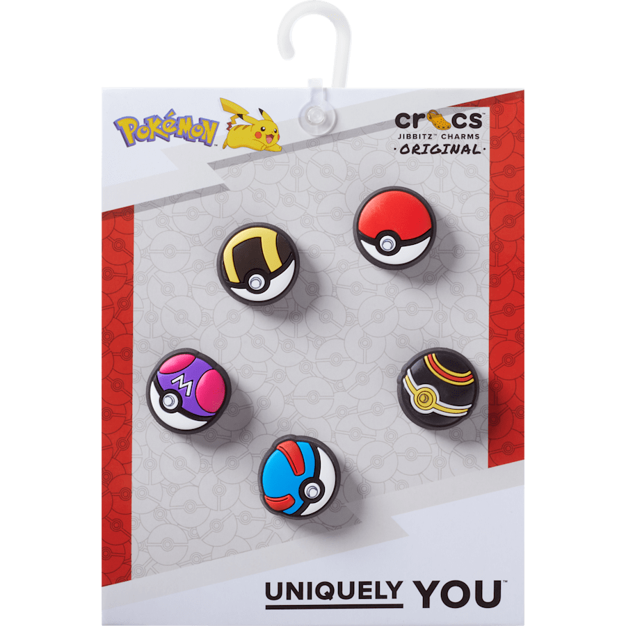 Women / Men / Kids Crocs - Poke Ball 5 Pack Jibbitz™ charms
