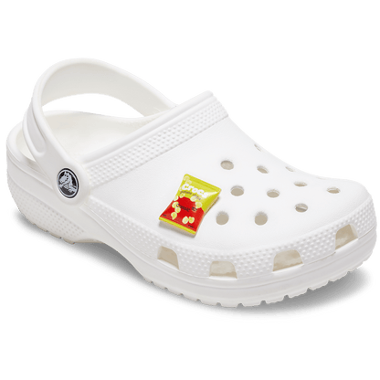 Women / Men Crocs - Yellow Red Chip Bag Jibbitz™ charms