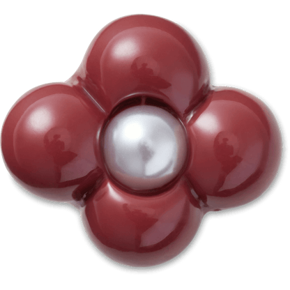 Women / Men Crocs - Expressive Floral Maroon Jibbitz™ charms