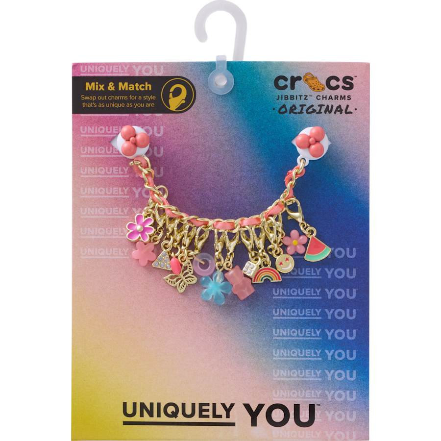 Women / Men / Kids Crocs - Pink Adjustable Charm Chain Jibbitz™ charms
