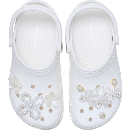 Women / Men Crocs - White Pearl Beaded 5 Pack Jibbitz™ charms