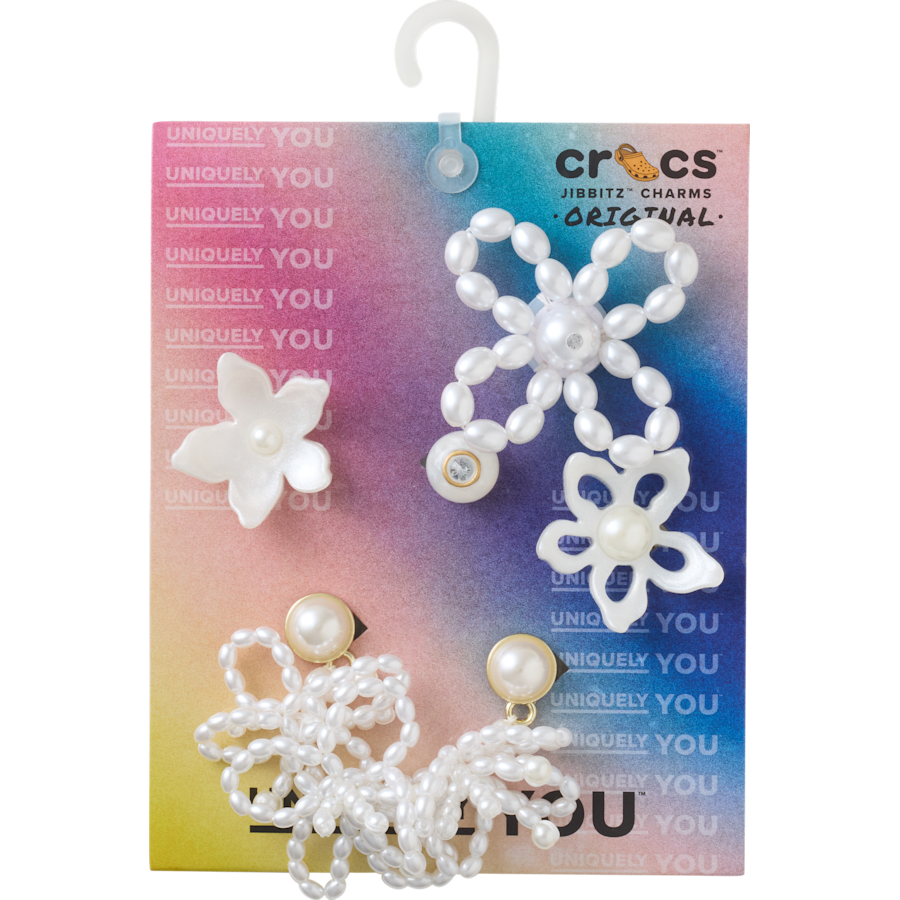 Women / Men Crocs - White Pearl Beaded 5 Pack Jibbitz™ charms