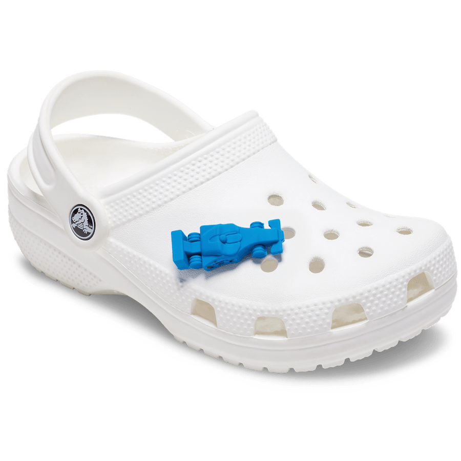 Women / Men Crocs - 3D Blue Race Car Jibbitz™ charms