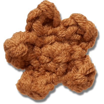 Women / Men Crocs - Crafted Crochet Brown Star Jibbitz™ charms