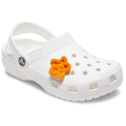 Women / Men Crocs - Crafted Crochet Orange Star Jibbitz™ charms