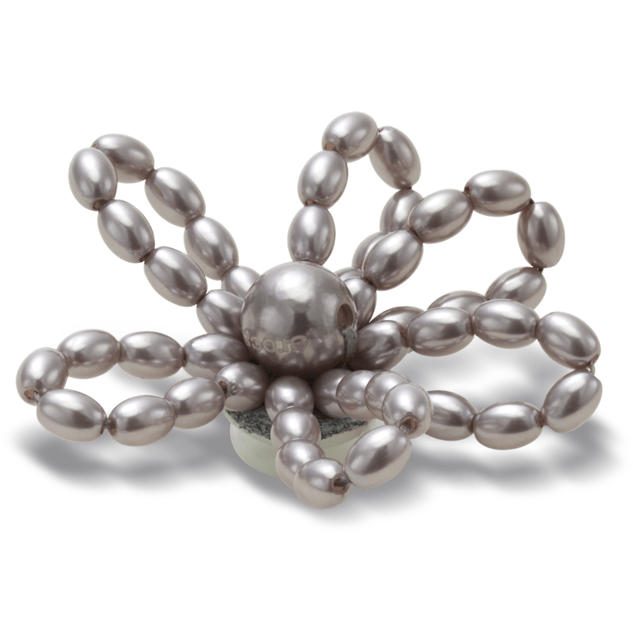 Women / Men Crocs - Grey Pearl Beaded Daisy Jibbitz™ charms
