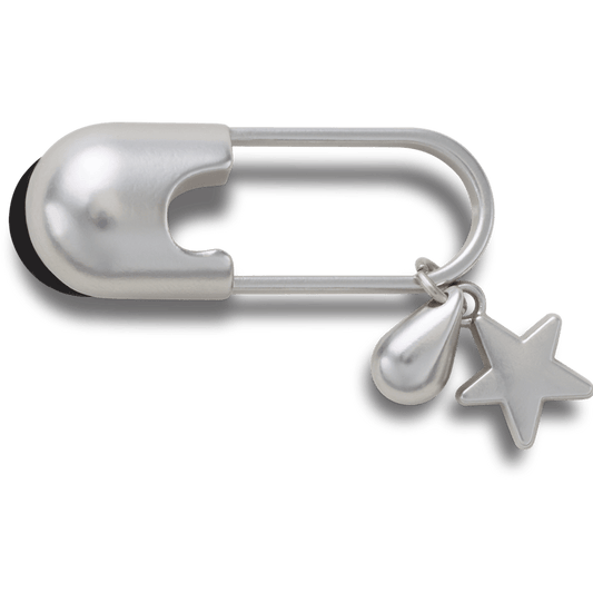 Women / Men Crocs - Silver Meta Safety Pin Jibbitz™ charms