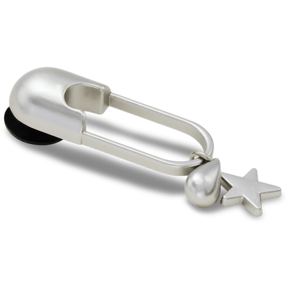 Women / Men Crocs - Silver Meta Safety Pin Jibbitz™ charms