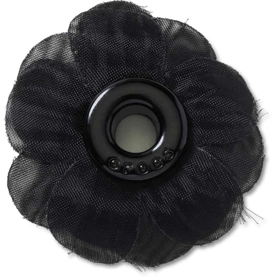 Women / Men Crocs - Black Chiffon Grommet Jibbitz™ charms