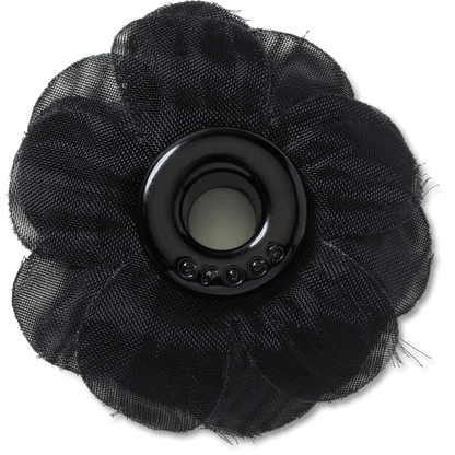 Women / Men Crocs - Black Chiffon Grommet Jibbitz™ charms
