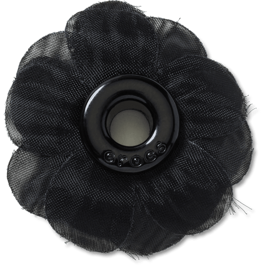 Women / Men Crocs - Black Chiffon Grommet Jibbitz™ charms