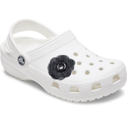 Women / Men Crocs - Black Chiffon Grommet Jibbitz™ charms