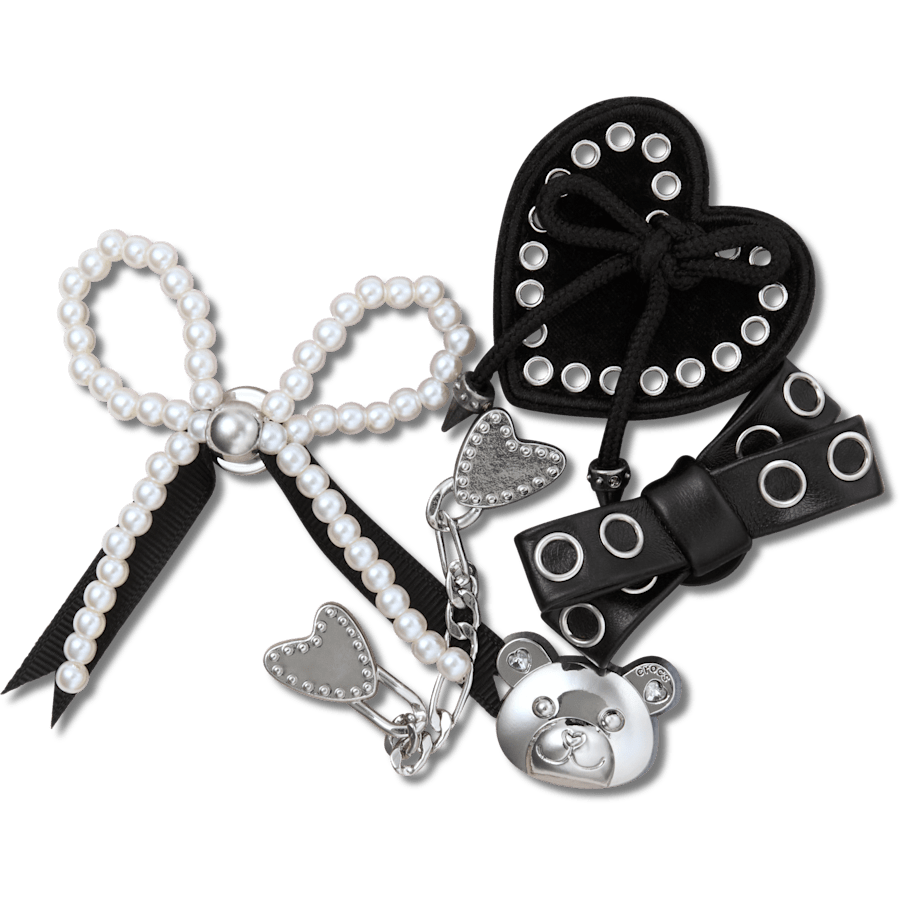 Women / Men Crocs - Indie Luxe Silver 5 Pack Jibbitz™ charms