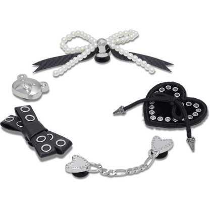 Women / Men Crocs - Indie Luxe Silver 5 Pack Jibbitz™ charms
