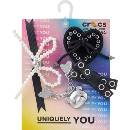 Women / Men Crocs - Indie Luxe Silver 5 Pack Jibbitz™ charms