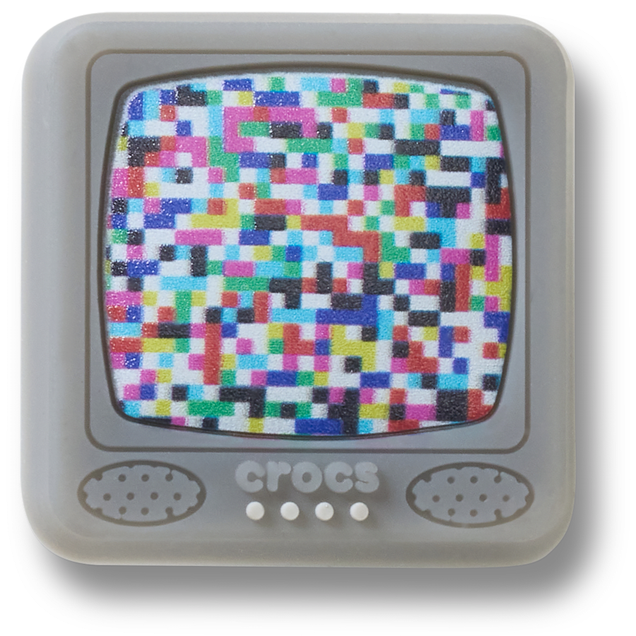 Women / Men Crocs - Lights Up Pixelated TV Jibbitz™ charms