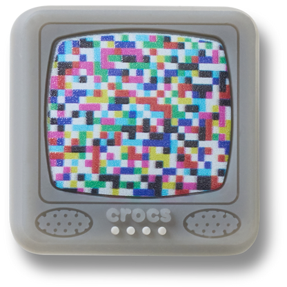 Women / Men Crocs - Lights Up Pixelated TV Jibbitz™ charms