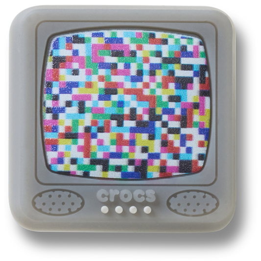 Women / Men Crocs - Lights Up Pixelated TV Jibbitz™ charms