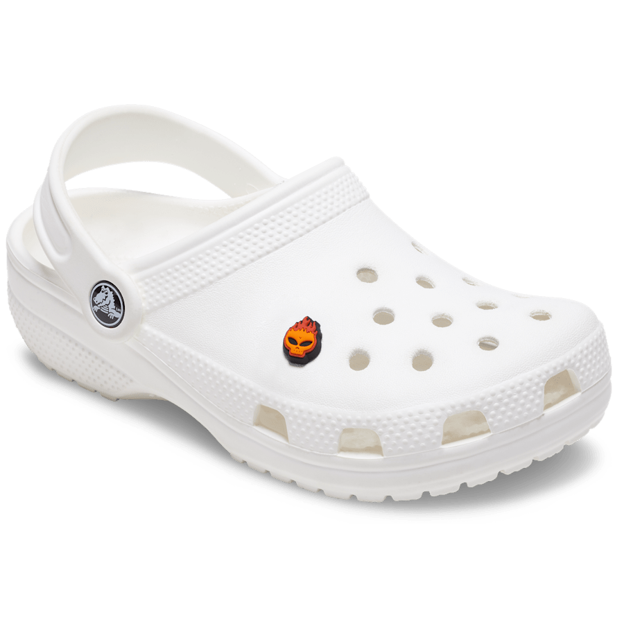 Women / Men Crocs - Flaming Skull Jibbitz™ charms
