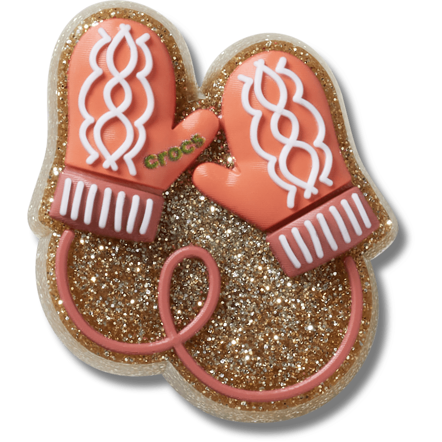 Women / Men Crocs - Glitter Pink Mittens Jibbitz™ charms