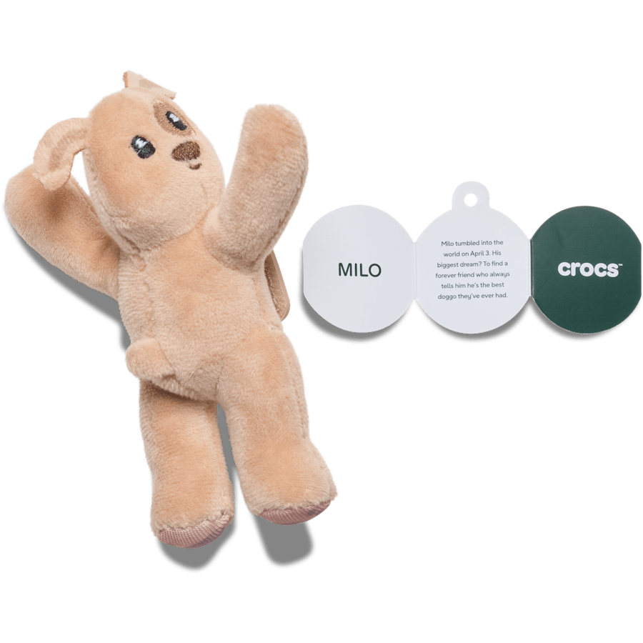 Women / Men / Kids Crocs - Huggitz Brown Puppy Jibbitz Shoe Charm