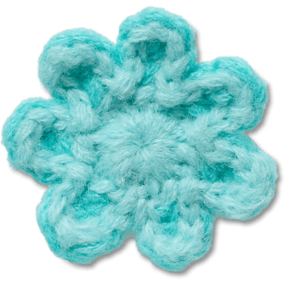 Women / Men Crocs - Crochet Blue Flower Jibbitz™ charms