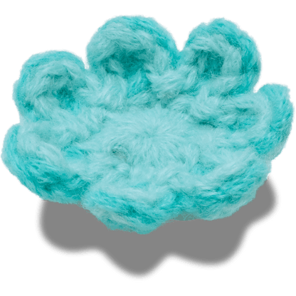 Women / Men Crocs - Crochet Blue Flower Jibbitz™ charms