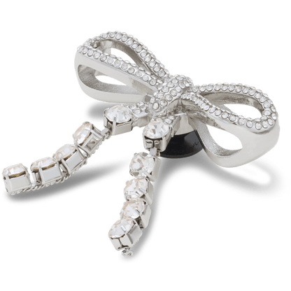 Women / Men Crocs - Silver Gem Bow Jibbitz™ charms