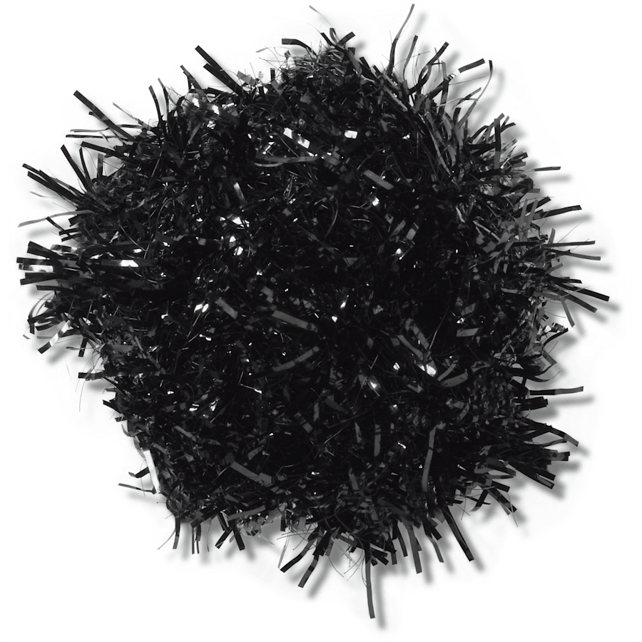 Women / Men Crocs - Black Tinsel Pom Jibbitz™ charms