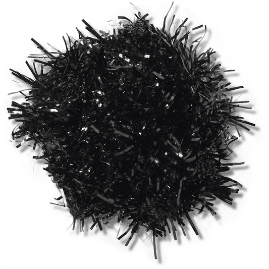 Women / Men Crocs - Black Tinsel Pom Jibbitz™ charms