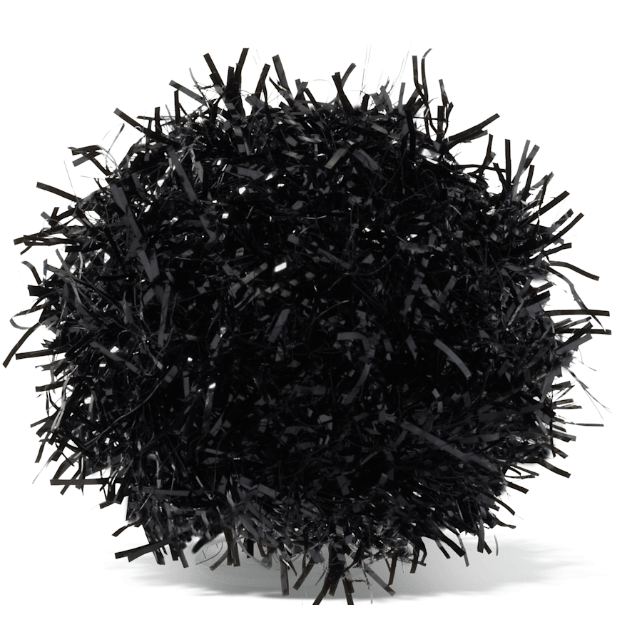 Women / Men Crocs - Black Tinsel Pom Jibbitz™ charms
